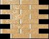 114562 mosaici listoni su rete oro/almond