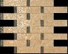 114565 mosaici listoni su rete beige/nero