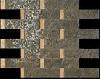 114568 mosaici listoni su rete nero/beige