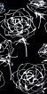Panno Blancos Roses negro