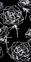 Panno Blancos Roses negro